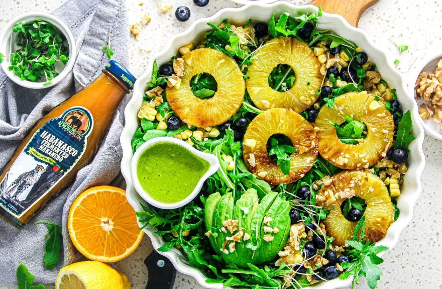 Grilled Pineapple Salad with Habanasco Citrus Dressing – African Dream Foods