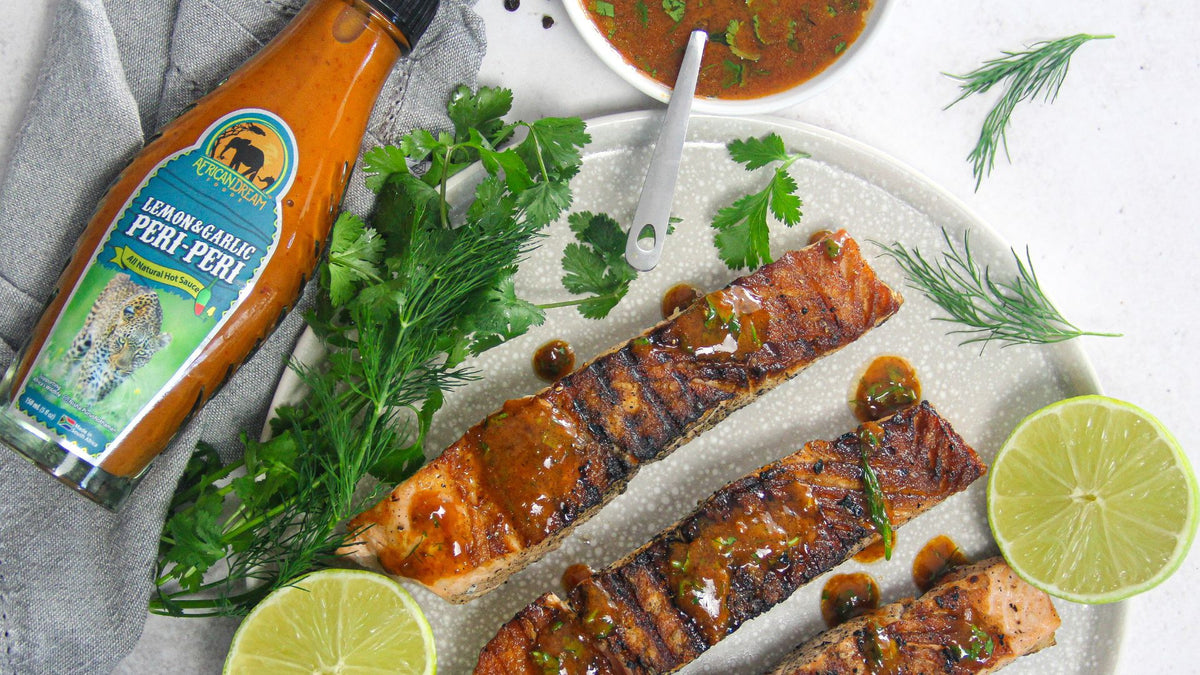 Grilled Salmon With Lemon & Garlic Peri Peri – African Dream Foods
