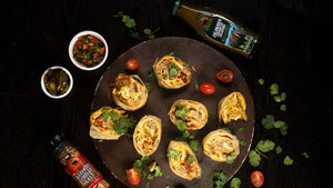 Spicy Jalanasco Breakfast Burrito with Habanero Tomato Salsa