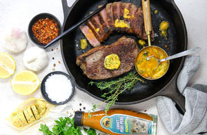 Steak with cowboy butter